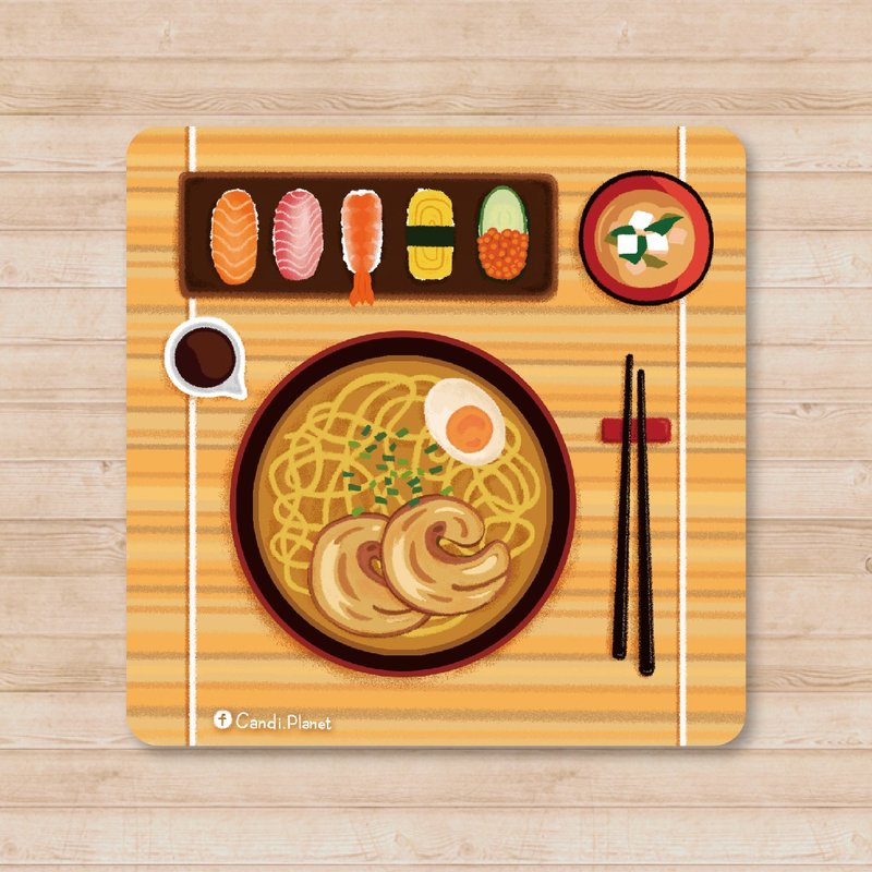 味之美 / 拉面与握寿司套餐。万用小卡 - 卡片/明信片 - 纸 多色