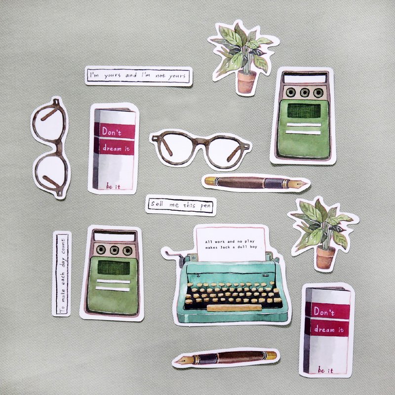 MUDI小姐 办公事务贴纸 - 贴纸 - 纸 