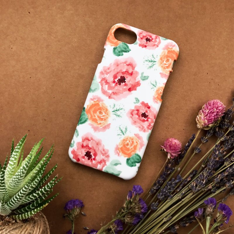 白康乃馨//原创手机壳-    iPhone, Samsung, oppo - 手机壳/手机套 - 塑料 白色