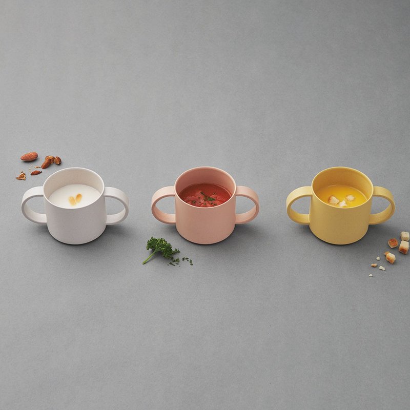 【Tak】BIO Kids Dish抗菌小熊双把手水杯/ 吸管杯盖组合 - 儿童餐具/餐盘 - 树脂 多色