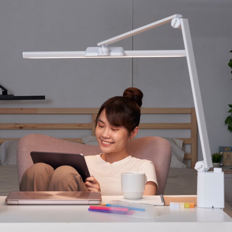 【开学必备】喜光全光谱 | 60cm TIONE钛珈白 | LED护眼台灯 - 灯具/灯饰 - 其他金属 白色