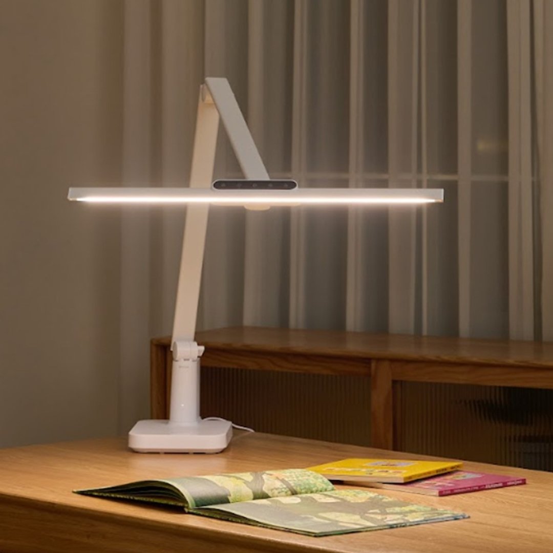 【居家布置】60cm TIONE 钛珈白㇑LED 护眼台灯/桌灯㇑喜光全光谱 - 灯具/灯饰 - 其他金属 白色
