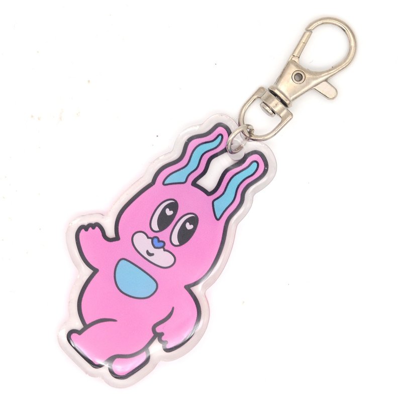 Power Bunny (Ringo) 钥匙圈 - 钥匙链/钥匙包 - 塑料 粉红色