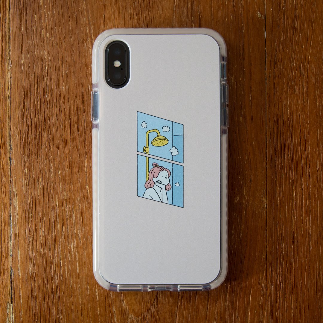 Room 302 / smartphone case with wallpaper. - 手机壳/手机套 - 玻璃 粉红色