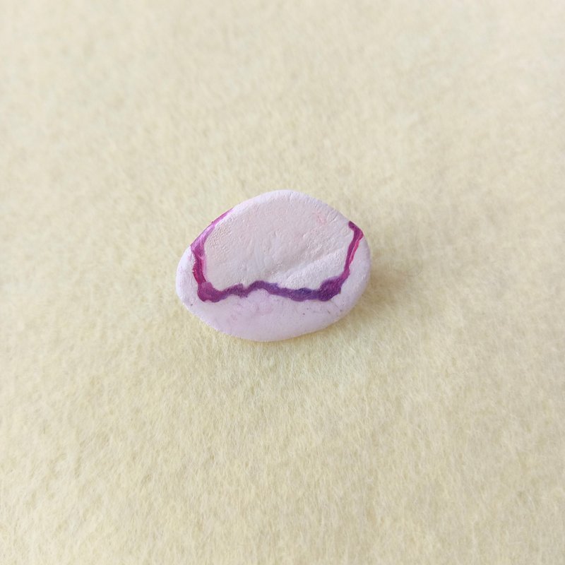 奇怪的胸针章鱼手鞠寿司寿司寿司章鱼章鱼 - 胸针 - 塑料 紫色