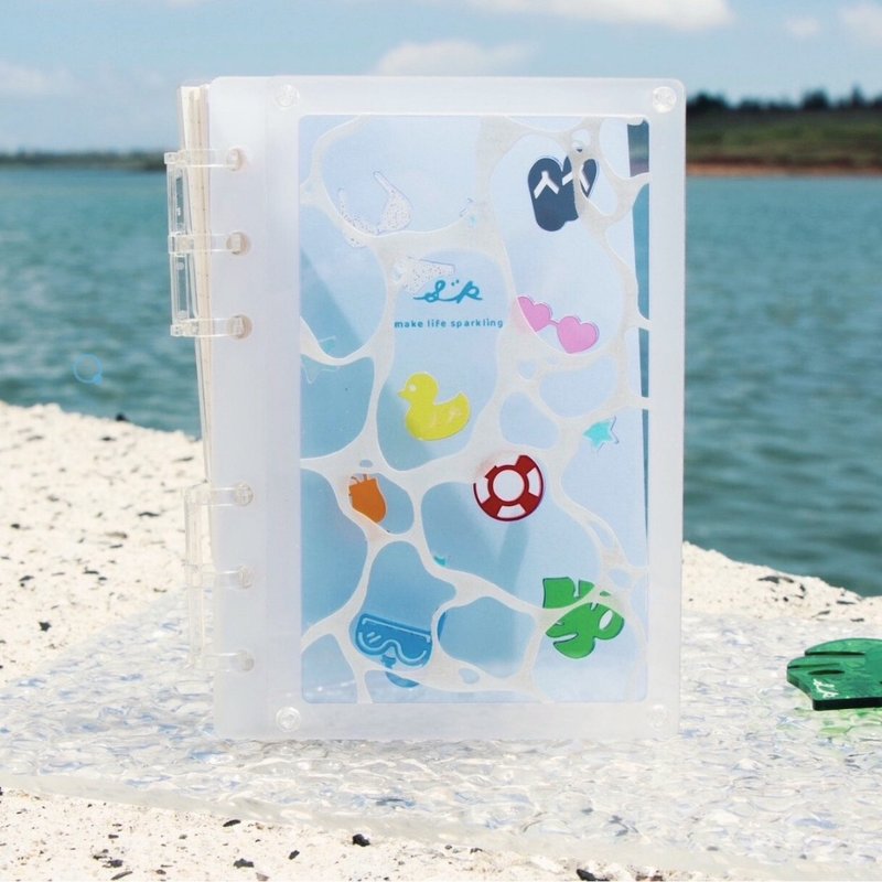 SSR :: 海嗨季- DIY夏日漂漂流笔记本 | 压克力笔记本 手帐本 - 笔记本/手帐 - 压克力 蓝色
