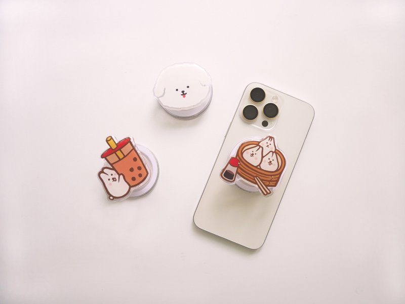 Mori Shu磁吸伸缩气囊手机支架 - 手机座/防尘塞 - 压克力 多色