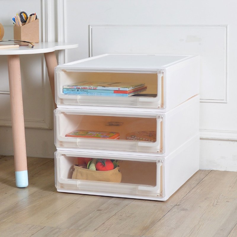 绝版品现货【+O家窝】强尼ABS强固层叠收纳箱S-18L-3入 - 收纳用品 - 塑料 白色
