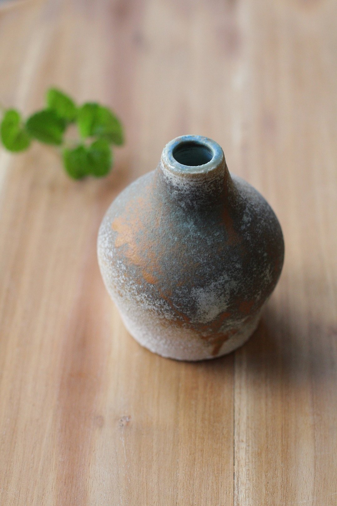 透橘朴质感小花器 - 花瓶/陶器 - 陶 橘色