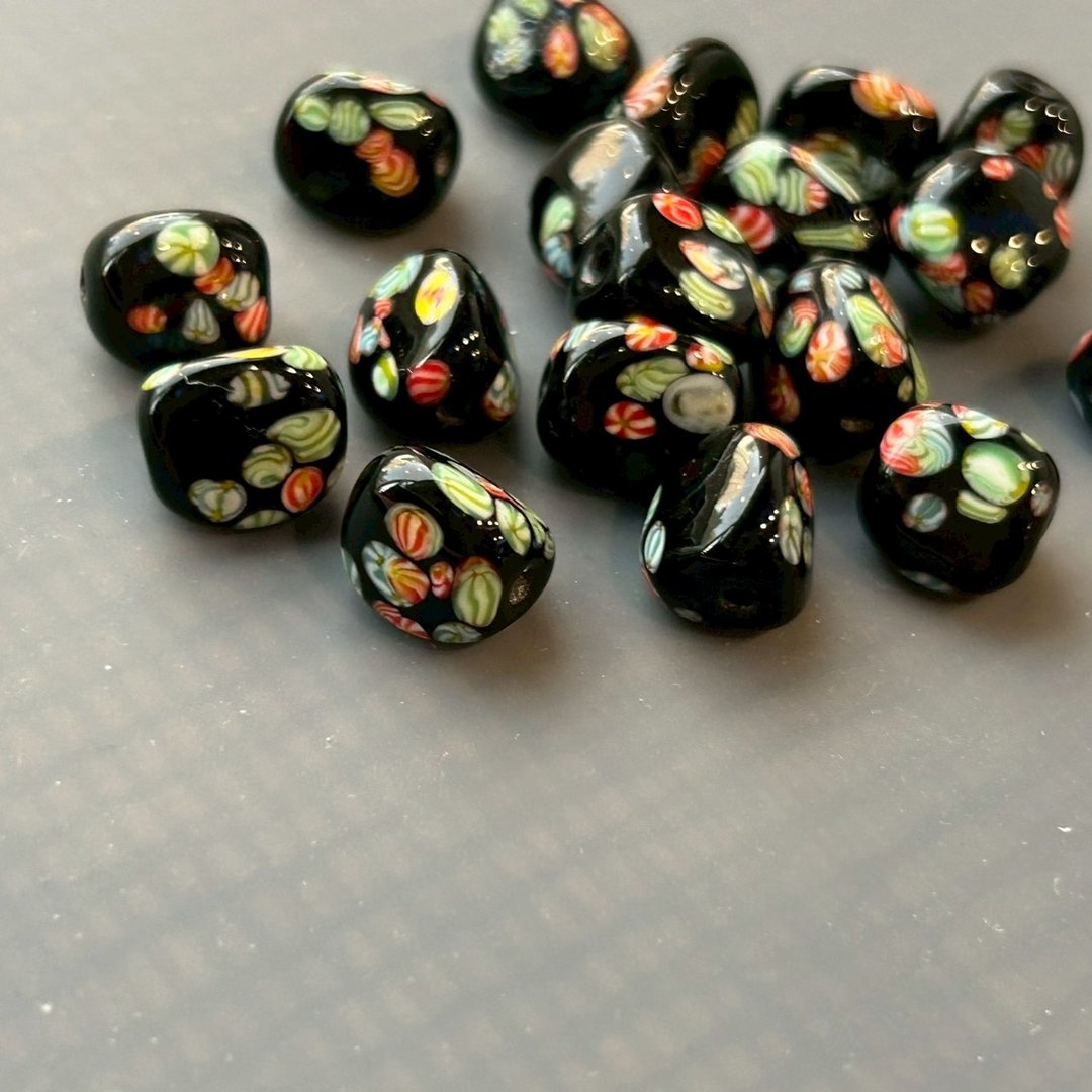 意大利穆拉诺琉璃散珠– LB-45 - 其他 - 玻璃 黑色