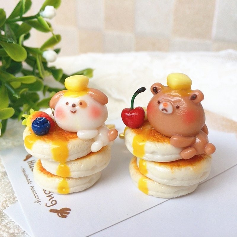 迷你可爱手作萌萌小动物松饼钥匙扣龙虾扣包挂件吊饰 - 吊饰 - 其他材质 