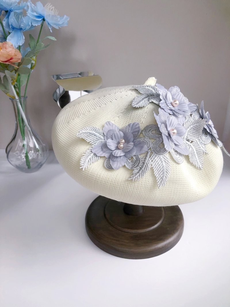 原创米灰色帽子夏季 - 帽子 - 其他材质 白色