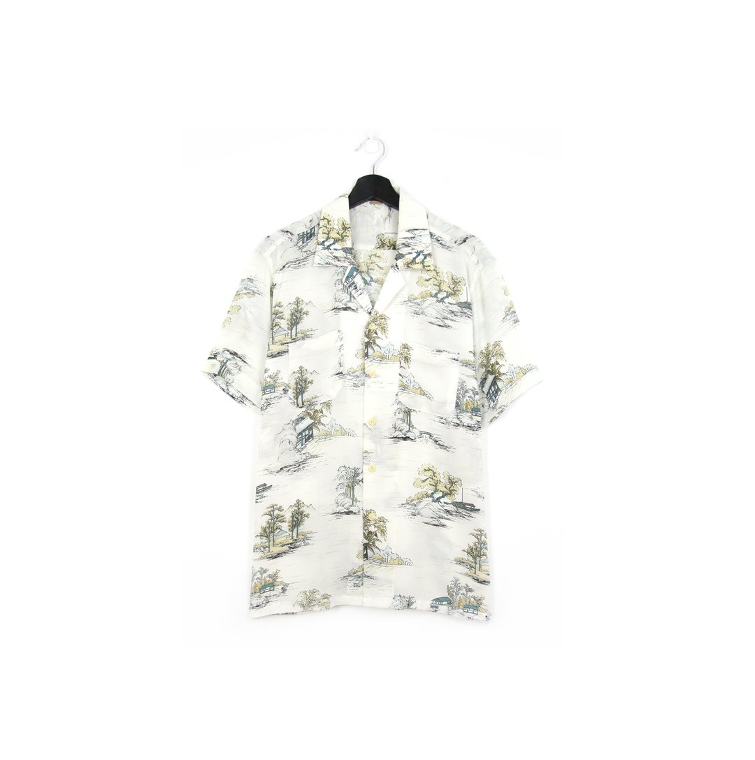 Back to Green:: 花衬衫 上河  //vintage shirt - 男装衬衫 - 丝．绢 