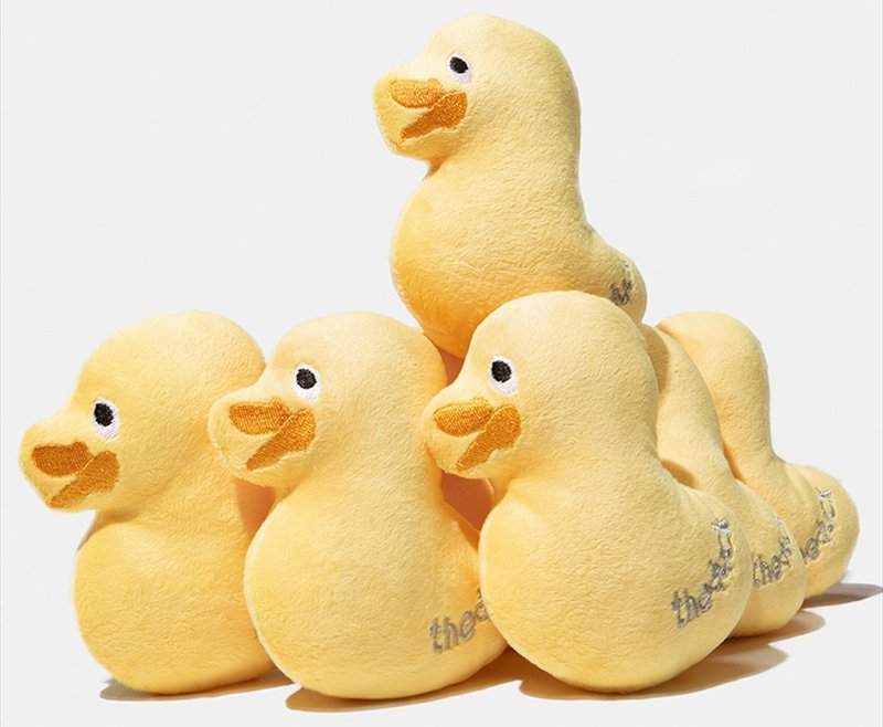 【小黄鸭】bb叫鸭子/幼犬自嗨发声毛绒玩偶 - 玩具 - 棉．麻 黄色