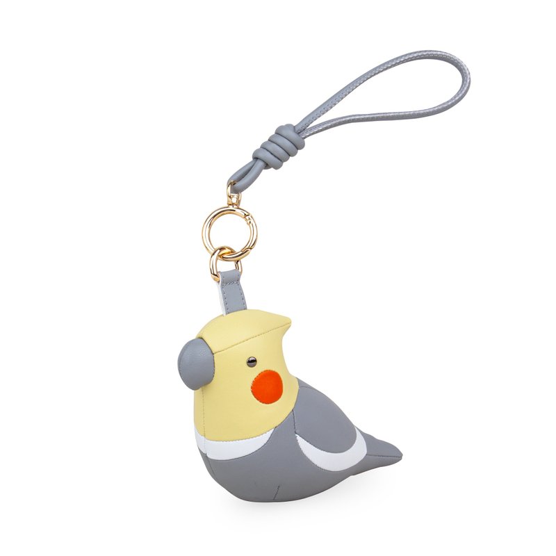 【吊饰】玄凤鹦鹉  Cockatiel 动物造型挂饰l 情人节礼物 生日礼 - 吊饰 - 人造皮革 多色