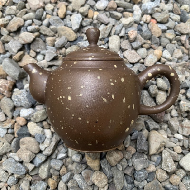 台湾【紫砂】名古屋紫砂手拉坯雪花壶3 - 茶具/茶杯 - 陶 咖啡色