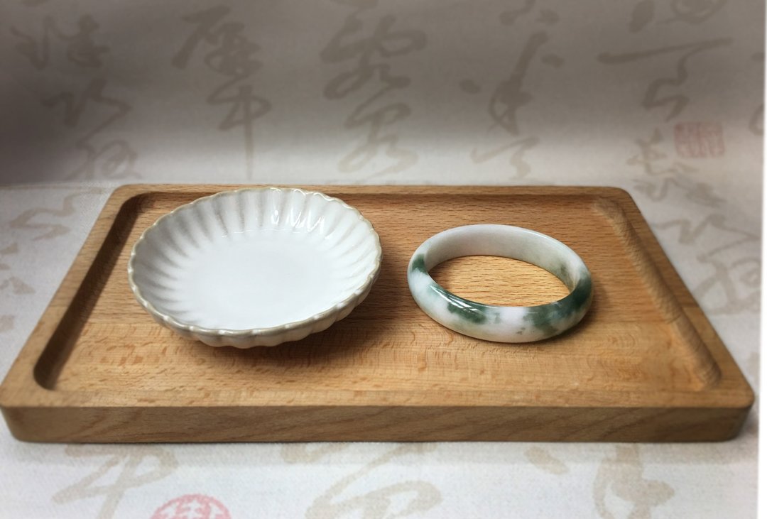 【宇治牛乳】天然A货芙蓉种翡翠(缅甸玉)贵妃镯 - 手链/手环 - 玉石 绿色