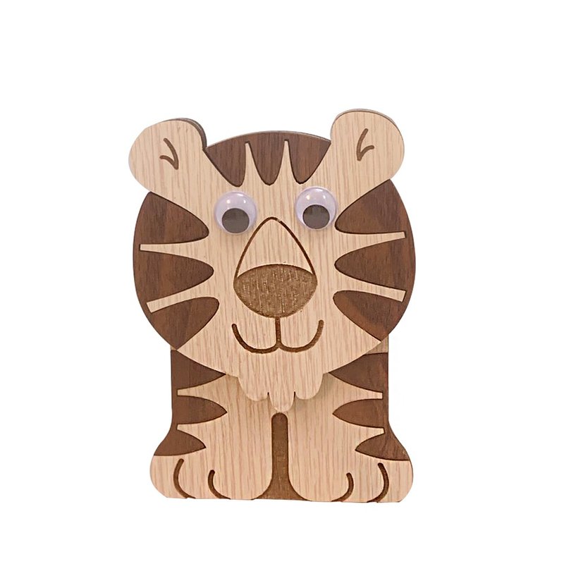 【教师节礼物】老虎音乐盒 - 音乐专辑 - 木头 咖啡色