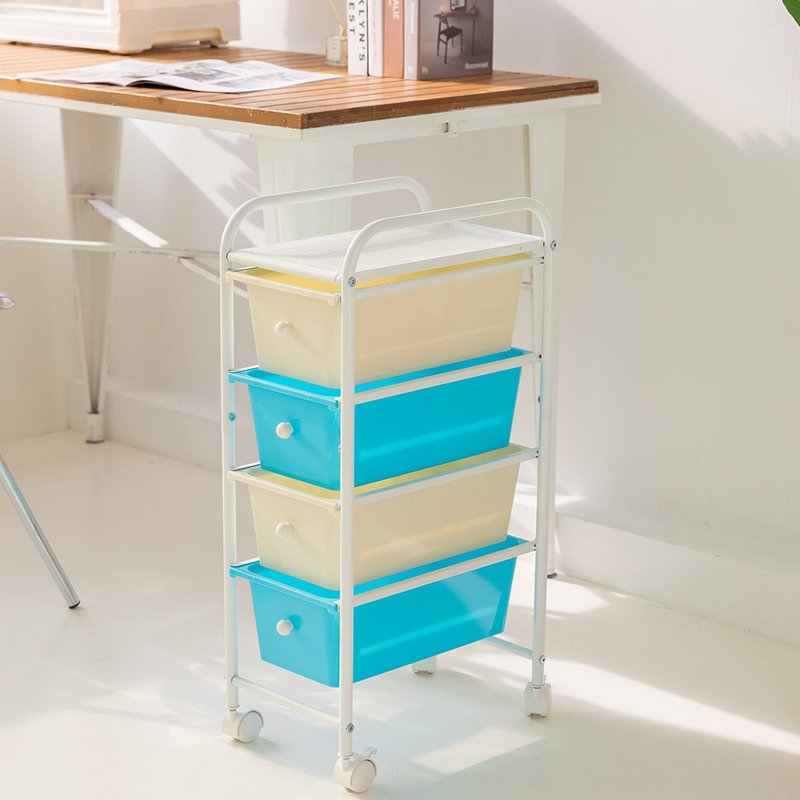 【拜尔家居】收纳抽屉车 四抽 - 收纳用品 - 其他金属 