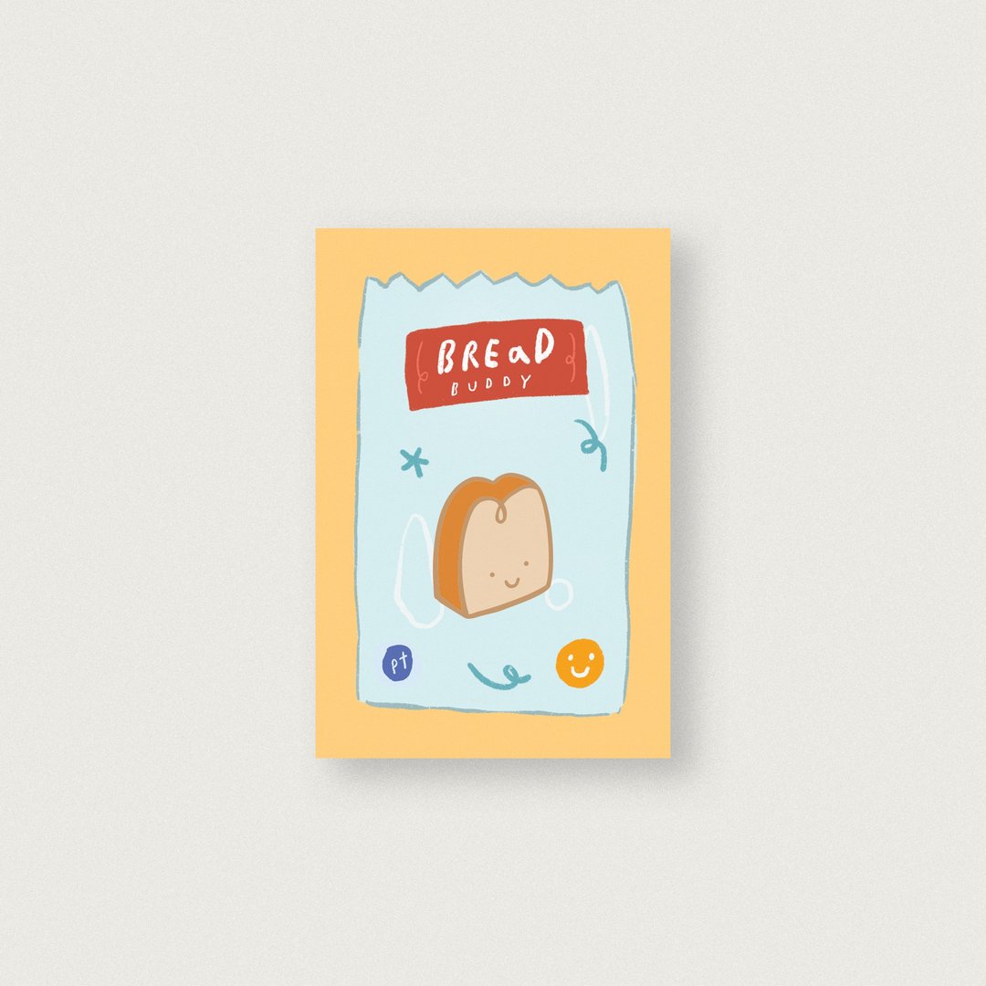 Bread Buddy Enamel Pin - 徽章/别针 - 珐琅 橘色