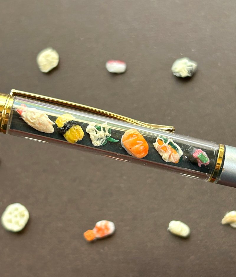 寿司天妇罗原子笔 - 贴纸 - 粘土 银色