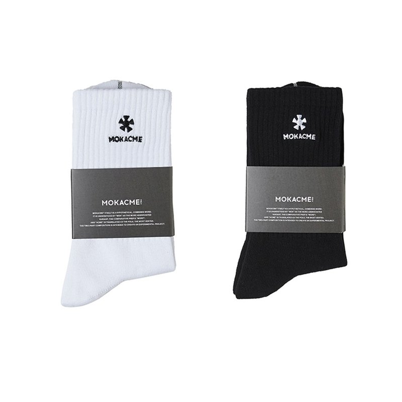 MOKACME 街头风格设计 袜子情侣装 - 袜子 - 棉．麻 白色