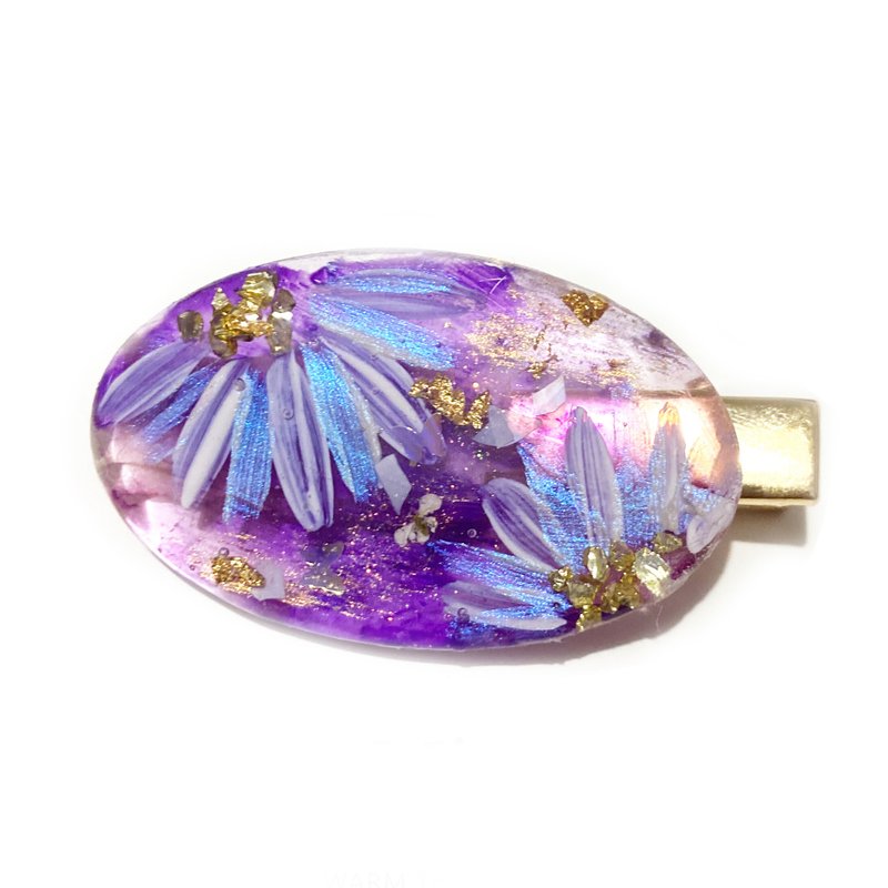 日本树脂手绘发夹 - 发饰 - 树脂 紫色