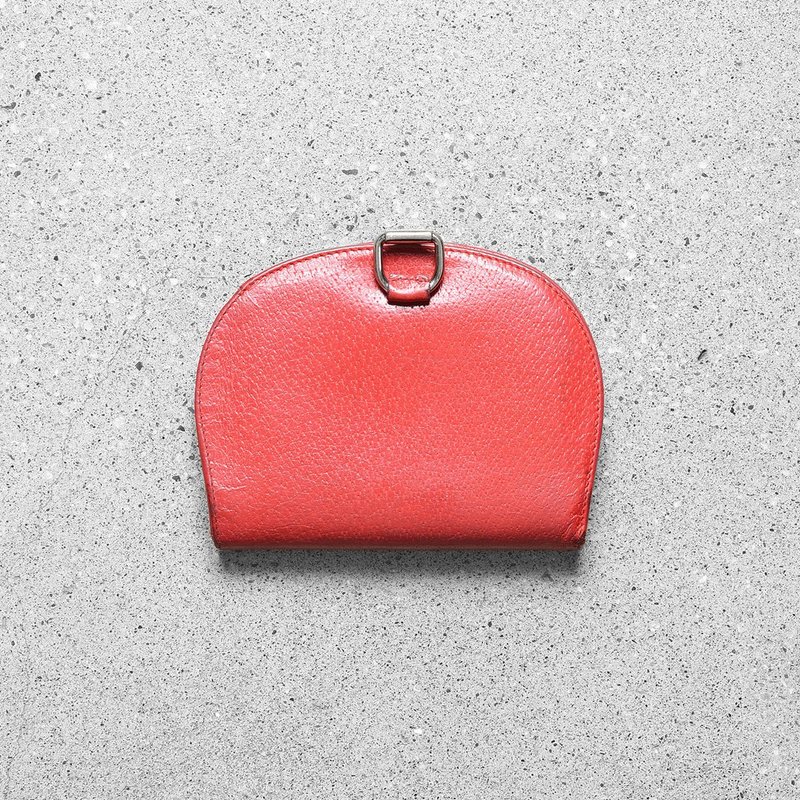 GUCCI 古董短夹 / Vintage 古着 - 皮夹/钱包 - 真皮 红色