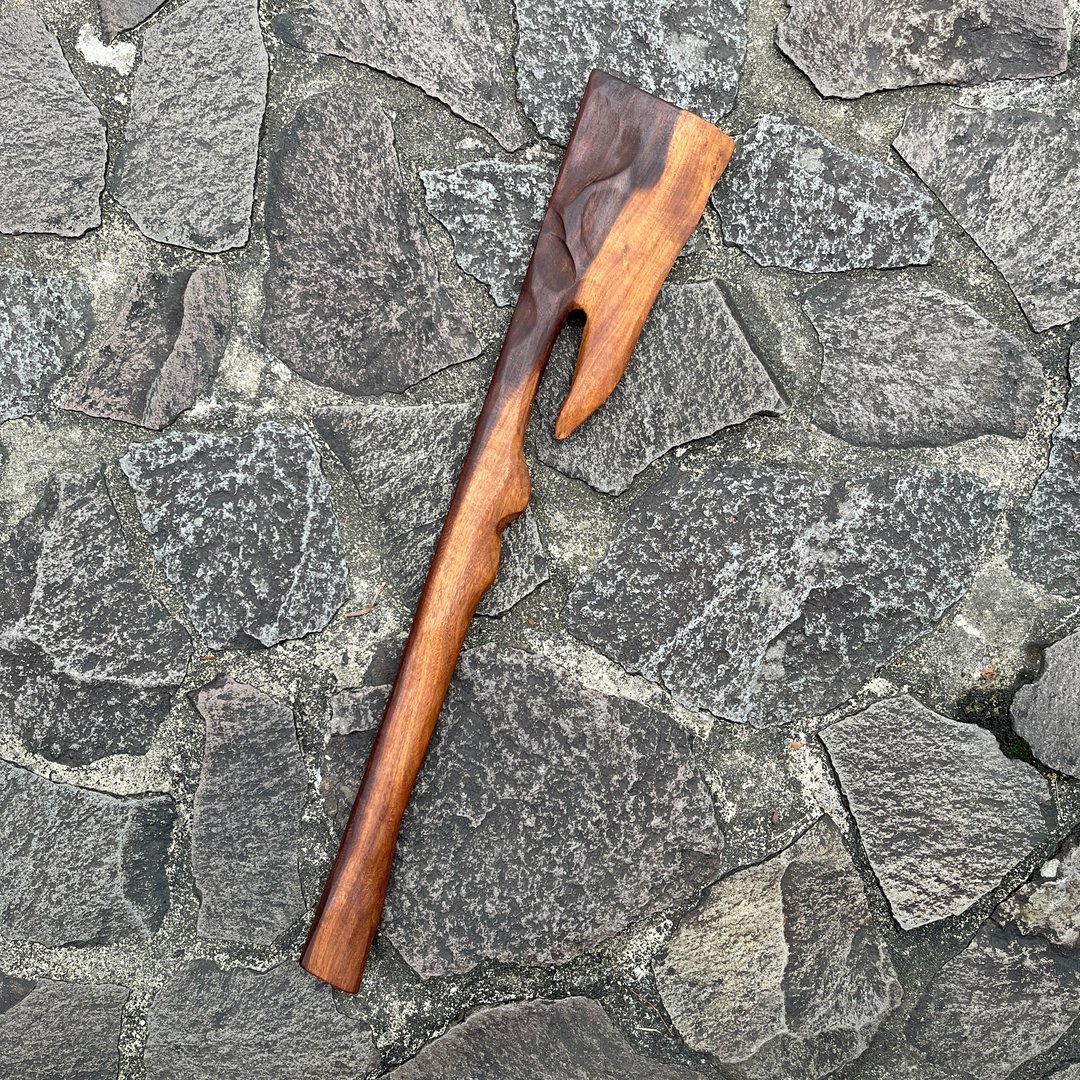 我贩剑　霸斧　霁颻　艺术木刀　手工木剑　LARP　轻兵器生存游戏 - 摆饰 - 木头 咖啡色