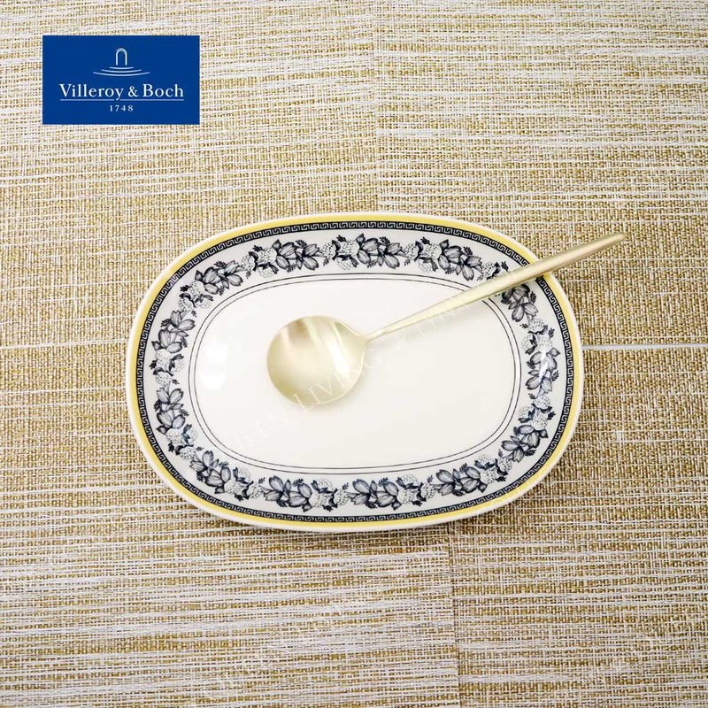 VB │ 奥顿系列-20cm椭圆盘-Ferme田园风情 - 盘子/餐盘/盘架 - 瓷 黄色