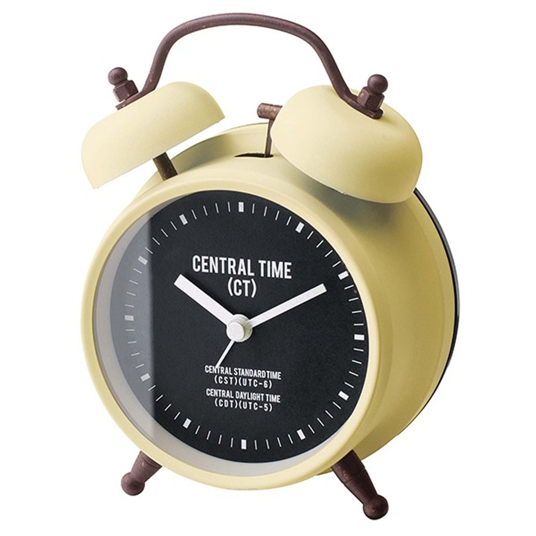 Central Time- 中央标准时间造型闹钟(黄) - 时钟/闹钟 - 其他金属 黄色