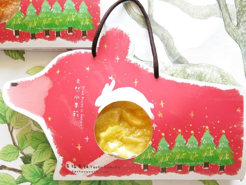 幸福果铺-圣诞熊款造型水果干(每组2包入) - 水果干 - 新鲜食材 红色