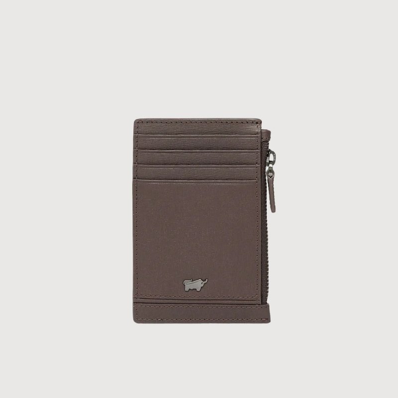 【免费升级送礼包装】维克多-D 零钱袋卡夹-培土棕/BF512-154-POS - 零钱包 - 真皮 咖啡色