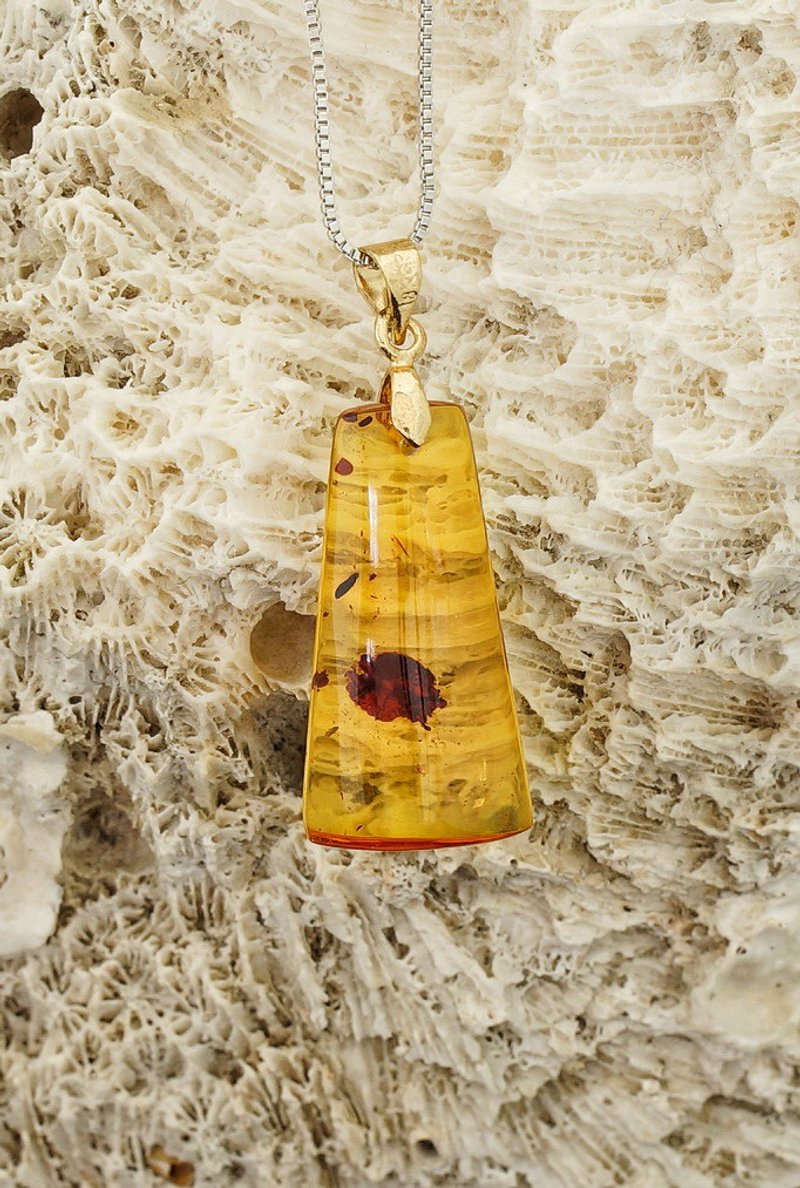 波罗的海东欧花珀颈链 ( HKA4002 ) - 项链 - 宝石 