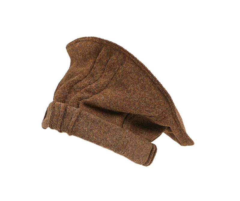 【限量】雷诺阿/卷檐平顶煎饼帽 - 帽子 - 其他材质 多色