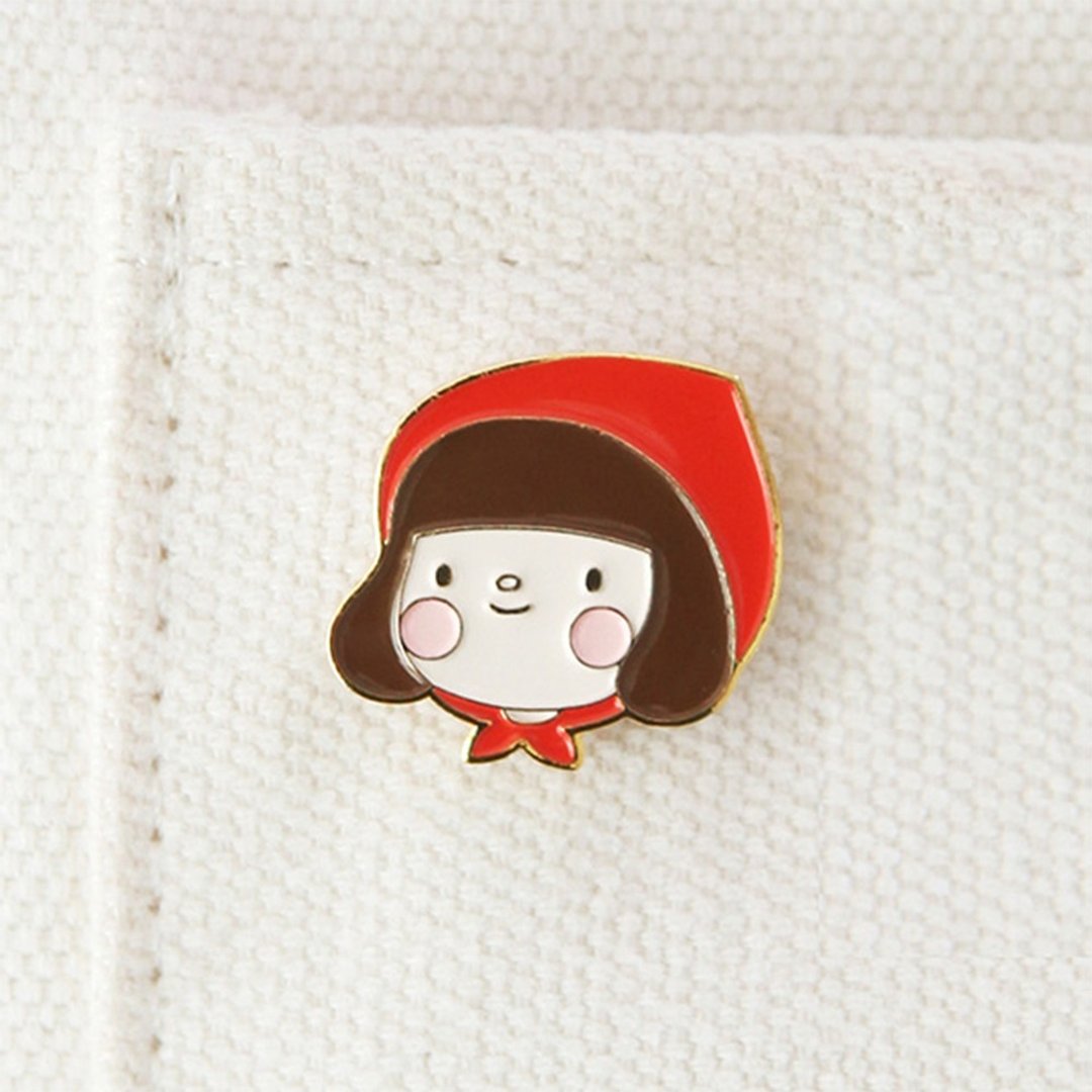 Hello Jane 啰・珍系列 PIN BADGE 造型别章 (共4款) - 徽章/别针 - 其他金属 