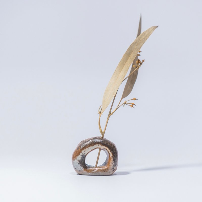 No.54 插花小物| 线香座| 云泥 | 陶瓷 - 香薰/精油/线香 - 陶 咖啡色