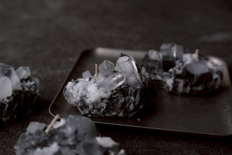 晶簇水晶矿石矿物设计造型蜡烛 - 蜡烛/烛台 - 蜡 多色
