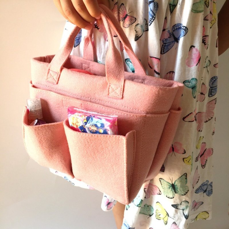 不織布包中包 收納包 小號 Felt bag in bag Made in Japan - 手提包/手提袋 - 其他材质 多色
