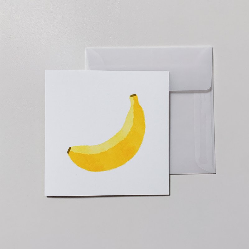 水果迷你卡片 – 香蕉 - 卡片/明信片 - 纸 黄色