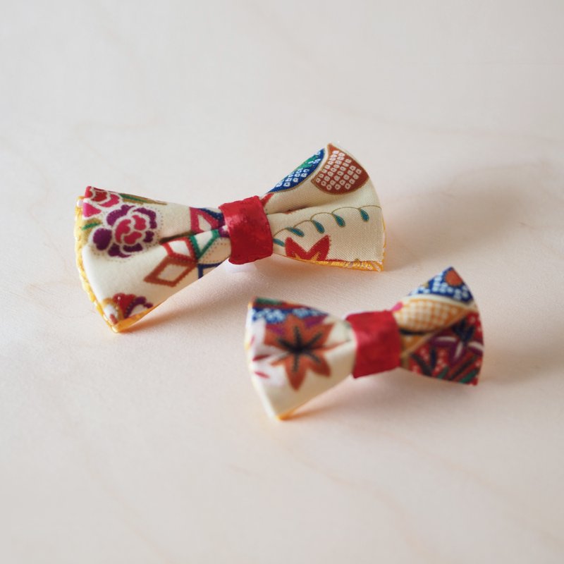 | ohpopdog | 蝴蝶结 – 新年系列 Oriental - 项圈/牵绳 - 棉．麻 红色