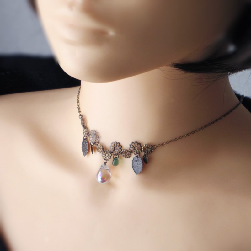 项链 伊吹雫 - 项链 - 玻璃 透明