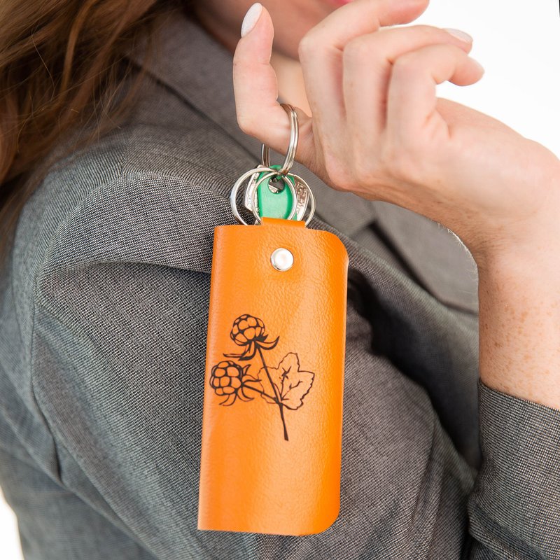 皮革钥匙包/可变订制钥匙包/紧凑型个人化礼物 - 钥匙链/钥匙包 - 真皮 多色