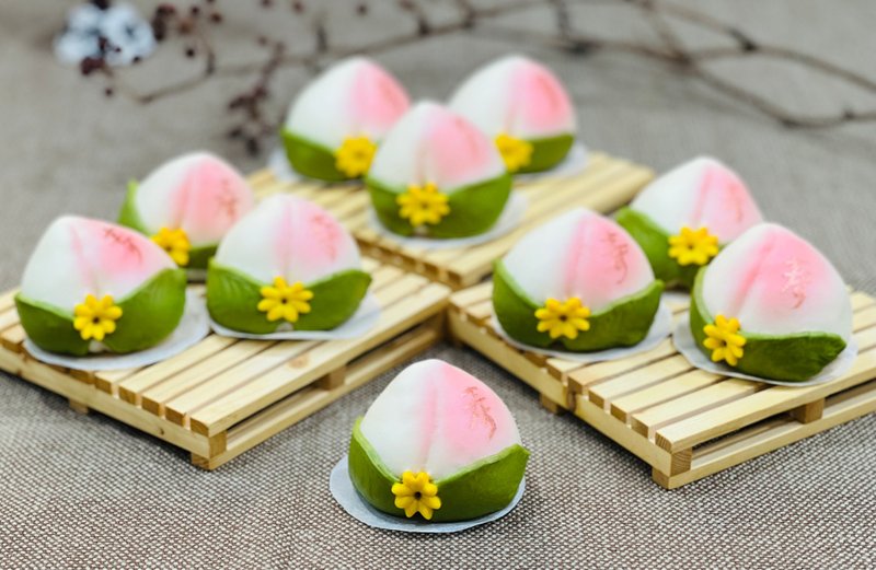 拜拜 祝寿 寿桃 - 蛋糕/甜点 - 其他材质 多色