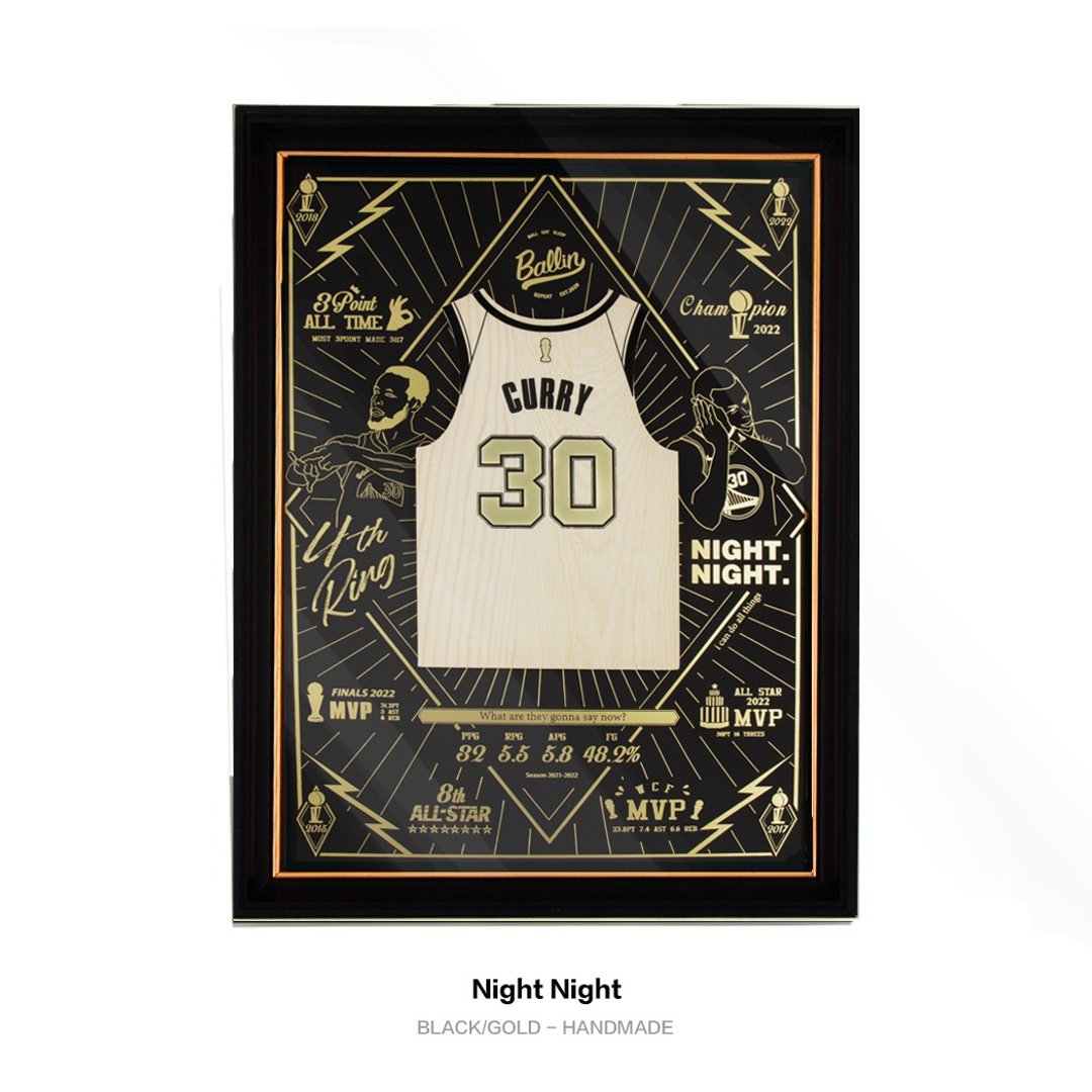 木球衣挂画 - FMVP2022 Night Night - 其他 - 木头 黑色