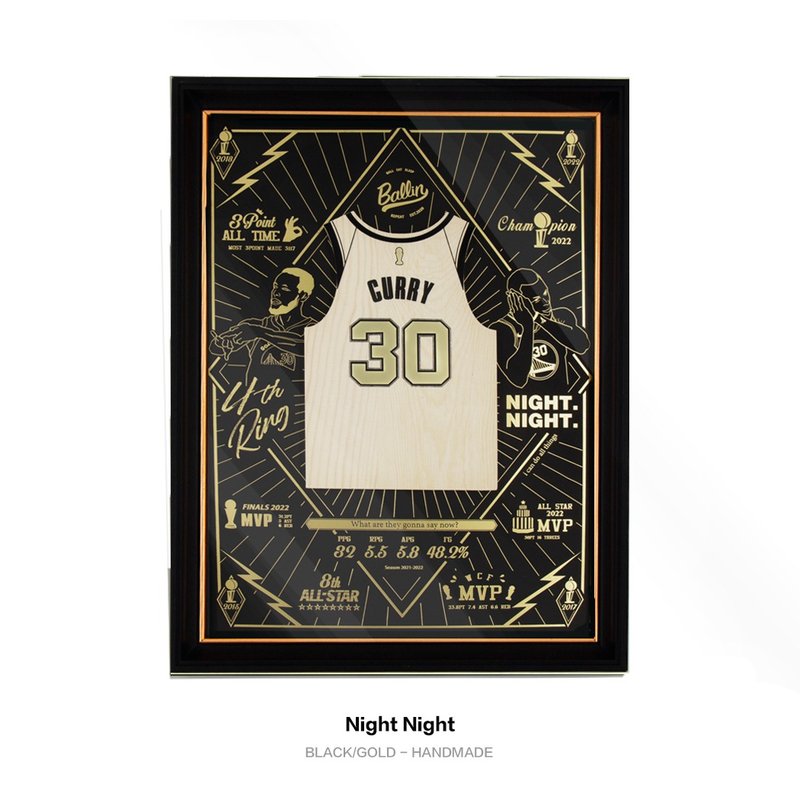 木球衣挂画 - FMVP2022 Night Night - 其他 - 木头 黑色