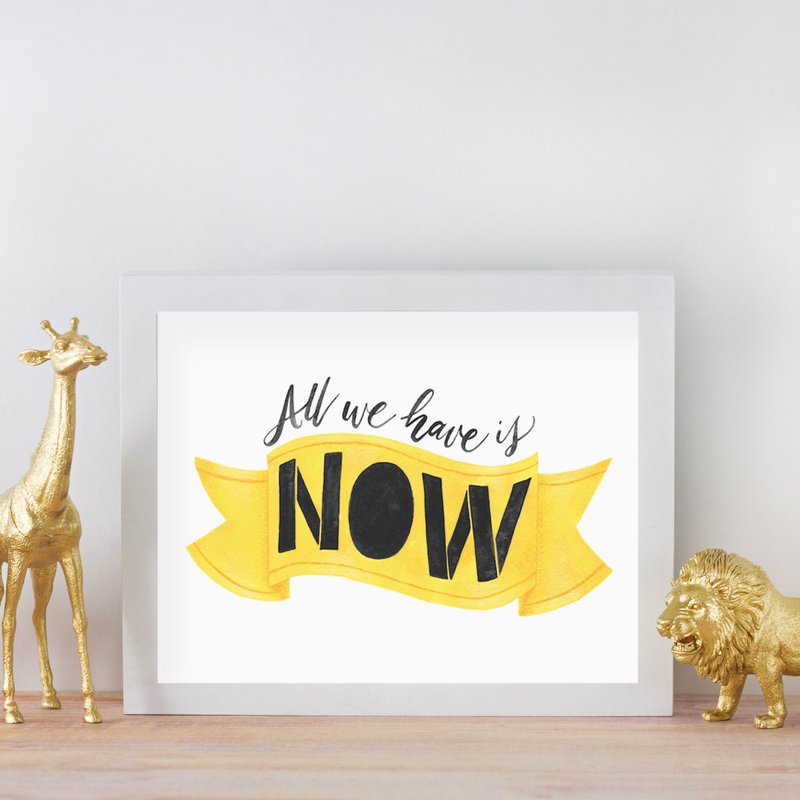 All We Have Is Now挂画 - 卡片/明信片 - 纸 黄色