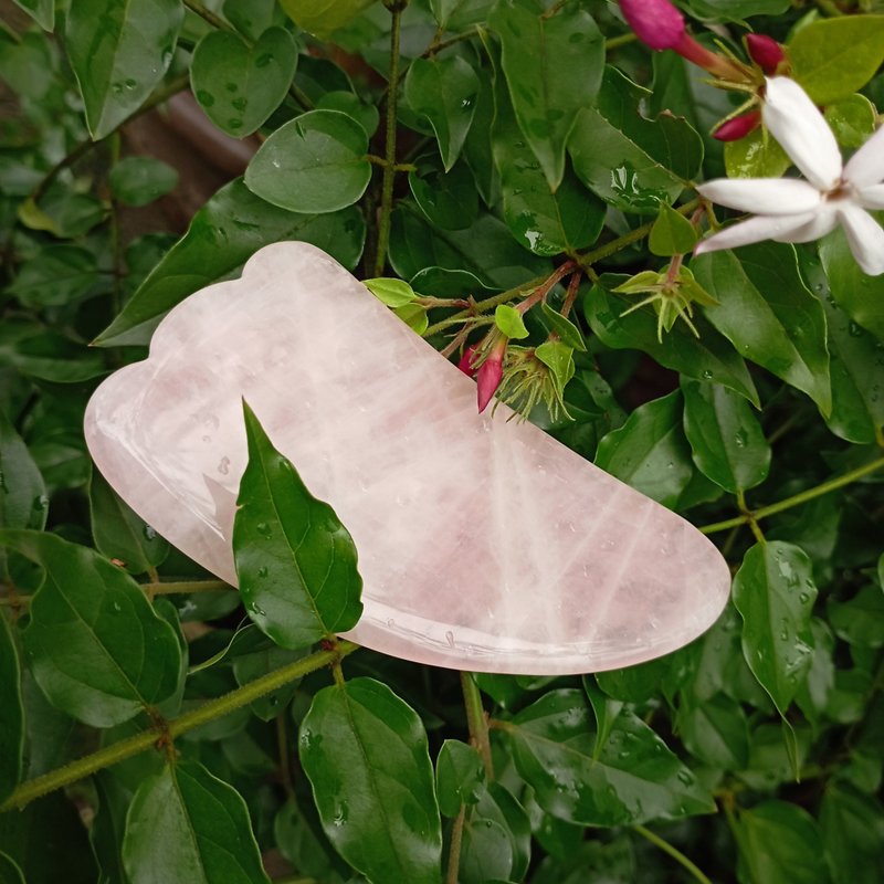 天然石 刮痧板 - 脸部按摩/清洁工具 - 宝石 黑色