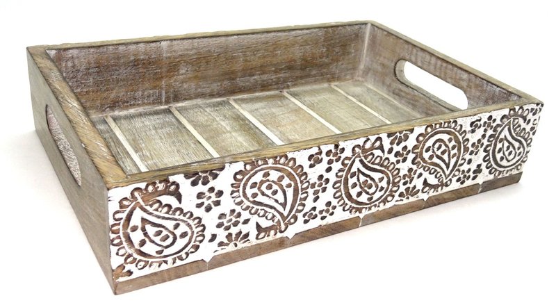 变形虫大托盘 ＿公平贸易 - 浅碟/小碟子 - 其他材质 白色