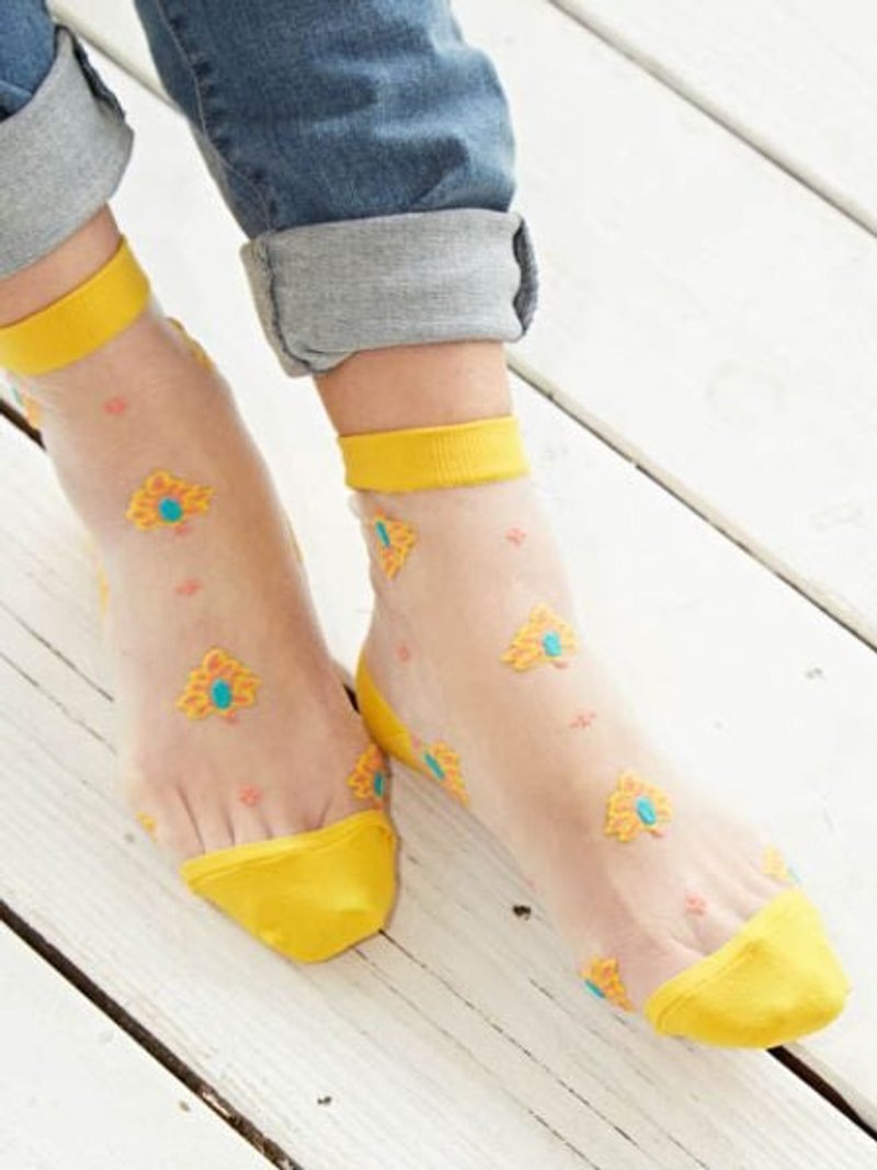 d'Azur Sheer Socks 23～25cm - 袜子 - 其他材质 